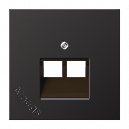 LSmetal Накладка для комп. розетки 2хRJ45, dark (лакир.алюм.) AL2969-2UAD