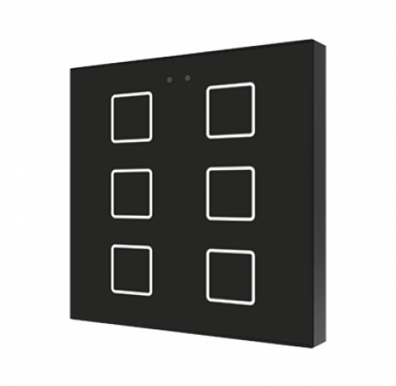 Выключатель сенсорный KNX Flat F1, 1-кнопочный, произвольная графика