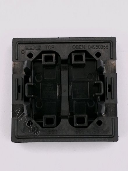 A500 Клавиша 2-ная, цвет матовый черный A595SWM