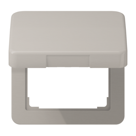 CD590KLPT Крышка откидная для штепсельных розеток и изделий с платой 50?50 мм; платиновая