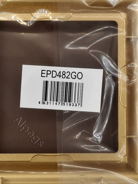 Eco Profi DECO - Рамка для вертикальной и горизонтальной установки 2-местная, цвет золото EPD482GO