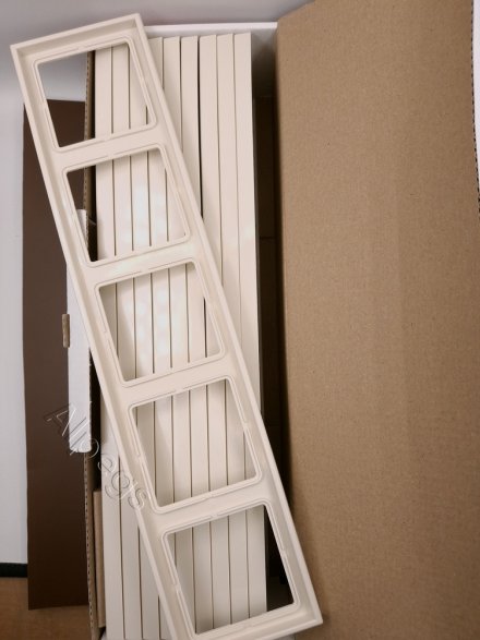 LS985W Рамка 5-кратная; слоновая кость