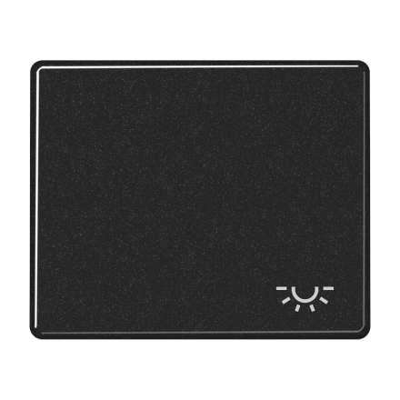 SL590LSW Клавиша для выключателя с символом освещение; черная