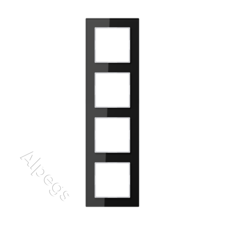 AC584GLSW Рамка 4-кратная; черная