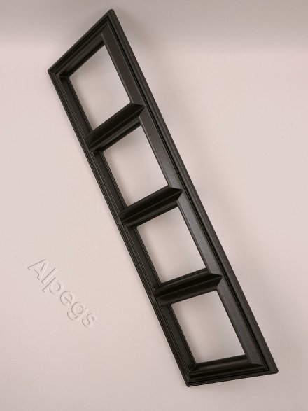 Рамка четверная Jung Eco Profi Deco, антрацит, EPD484AN