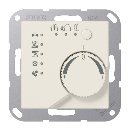 A2178 KNX-регулятор с ручкой для установки температуры; слоновая кость