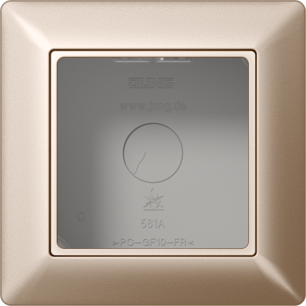 AS581ACH Коробка для накладного монтажа 1-кратная; шампань