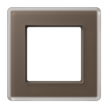 A VIVA Рамка 1-ная, стекло цвет мокко, Jung AV581GLMMO