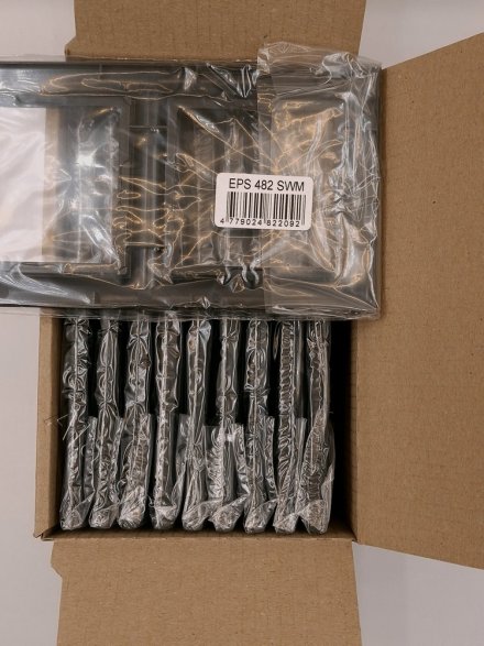 Рамка Eco Profi Standart 2-местная (черный матовый), Jung EPS482SWM