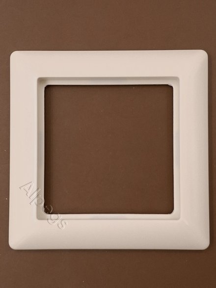 AS581 Рамка 1-кратная для вертикальной и горизонтальной установки; слоновая кость