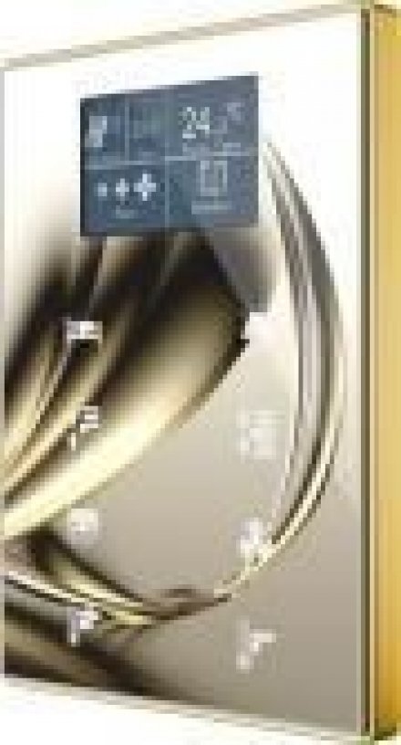 Алюминиевая рамка для сенсорных выключателей TMD, цвет золото