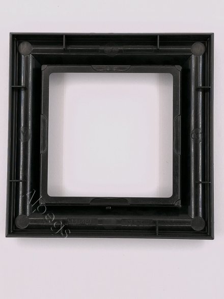 Рамка 1-пост, термопласт, черный матовый, Eco Deco EPD481SWM