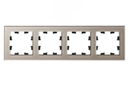 ATN320504 - AtlasDesign Nature Рамка на 4 поста, стекло шампань