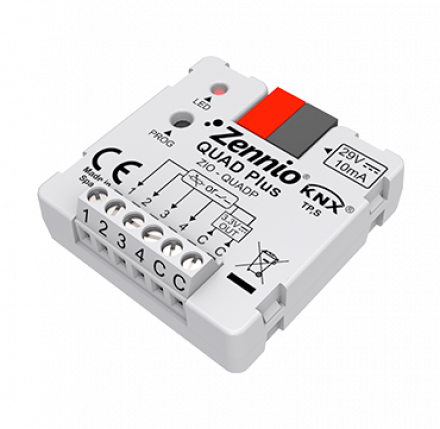 Модуль аналоговых или бинарных входов KNX QUAD Plus