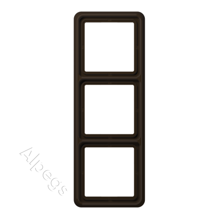 CD583BR Рамка для вертикальной и горизонтальной установки, 3-кратная; коричневая