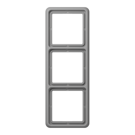 CD583GR Рамка для вертикальной и горизонтальной установки, 3-кратная; серая