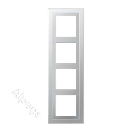 ALD2984-L Рамка четверная, алюминий