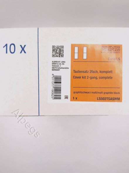 Набор накладок 2 группы для модулей F50, термопласт, черный матовый LS502TSASWM