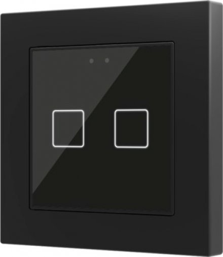 Выключатель сенсорный KNX Flat 55 X2, 2-кнопочный