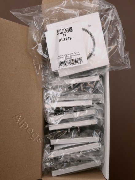 Крышка для регулятора подогрева пола; Металлическое исполнение, алюминий, AL 1749