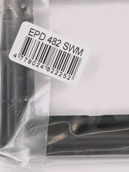 Рамка 2-поста, термопласт, черный матовый, Eco Deco EPD482SWM