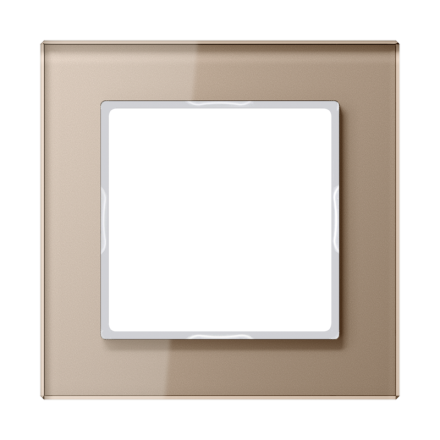 AC581GLCH Рамка 1пост, стекло шампань