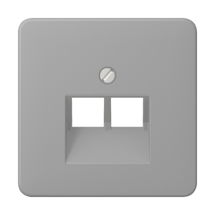 CD569-2UAGR Крышка для сдвоенной телефонной и компьютерной розетки UAE; серая