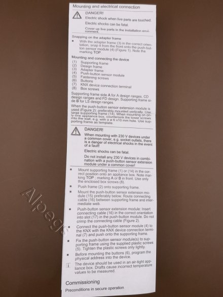 Кнопочный модуль универсальный F40, 4 группы, KNX 42941ST