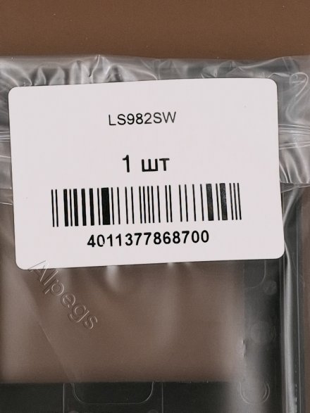 LS982SW Рамка 2-кратная; черная