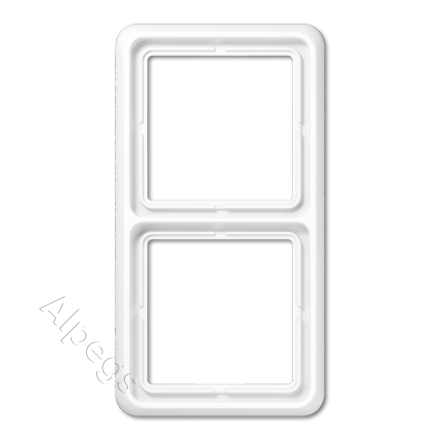 CD582W Рамка для вертикальной и горизонтальной установки, 2-кратная; слоновая кость