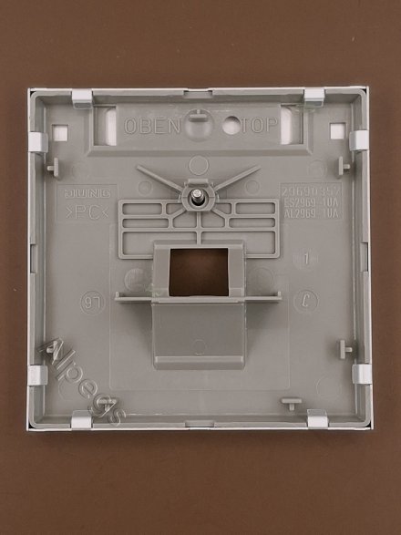 LSmetal Накладка для комп. розетки 1хRJ45, алюм. AL2969-1UA