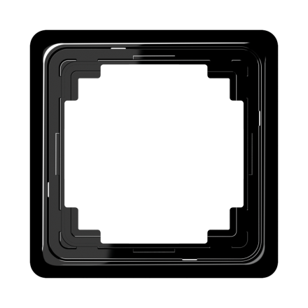 CDP581SW Рамка для вертикальной и горизонтальной установки, однократная, черная