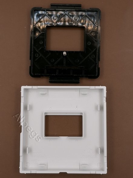 LS990 Плата для USB-зарядных устройств без видимого винта, термопласт, светло-серый LS1969USBLG