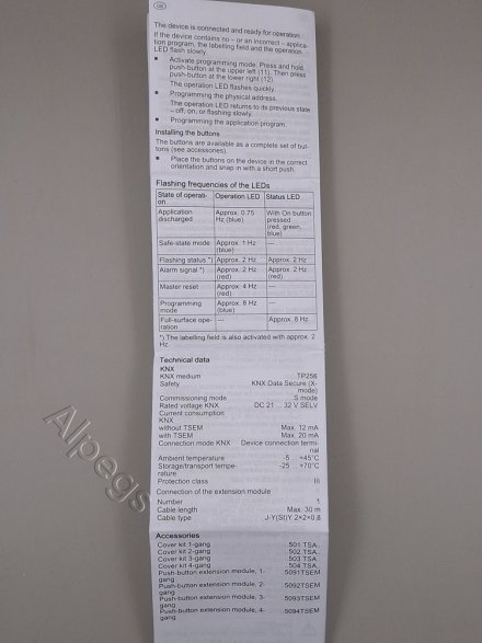 Кнопочный модуль F50 универсальный, 1 группа, в комплекте с LS50NA, LS990 LS52911ST