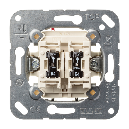 505U5 Выключатель 10AX 250V сдвоенный с двумя лампочками