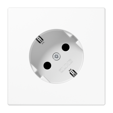 LS520-45WW Штепсельная розетка SCHUKO 16A, 250V  с поворотом на 45°; белая
