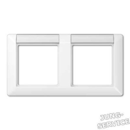 ABAS582 Рамка 2-кратная; слоновая кость