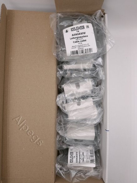 A590AWW Подсоединитель провода с разгрузкой натяжения; белый