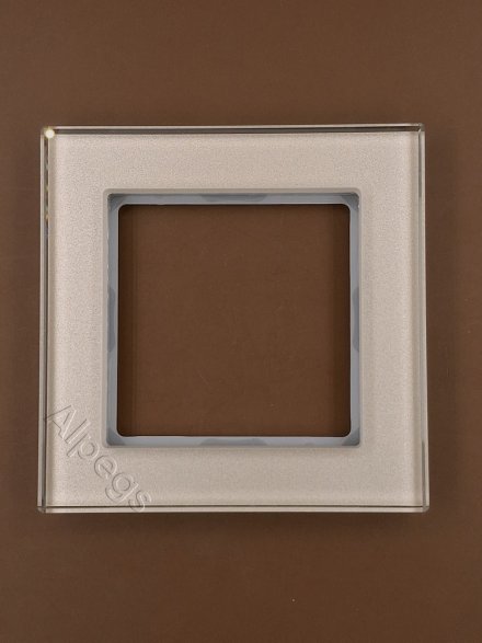 AC581GLCH Рамка 1пост, стекло шампань
