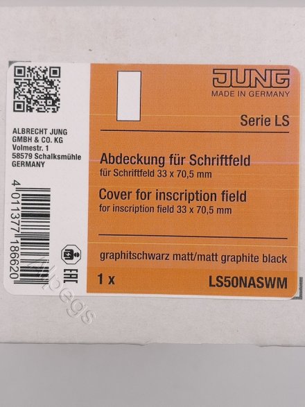 накладка цвет матовый черный LS50NASWM