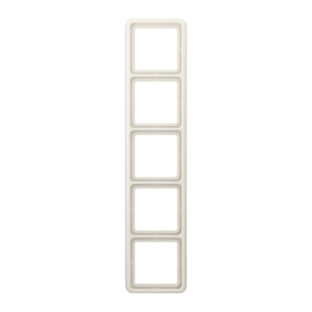 CD585WUW Рамка для вертикальной и горизонтальной установки ударопрочная, 5-кратная; слоновая кость