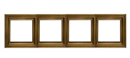 Рамка 4 поста, Антик, EPD484AT