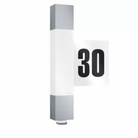 L 630 LED 020385  IP 44 silver/matt светодиодный светильник с датчиком движения настенный уличный LED 8,2 Вт