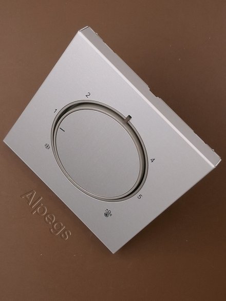 Крышка для регулятора подогрева пола; Металлическое исполнение, алюминий, AL 1749