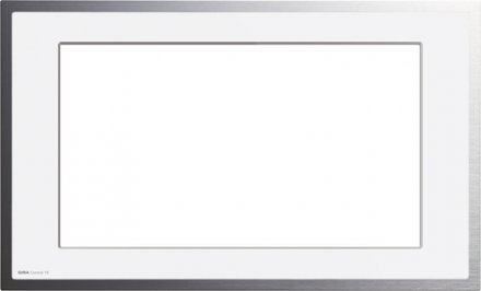 Рамка KNX/EIB белое стекло/алюминий