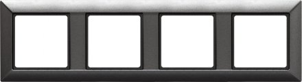 Рамка четверная Jung Eco Profi антрацит, EP484AN