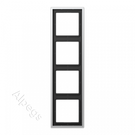 LSmetal Рамка 4-ная , алюм. AL2984