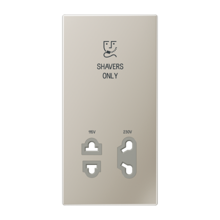 SOES7522PL накладка бритвенной розетки сталь