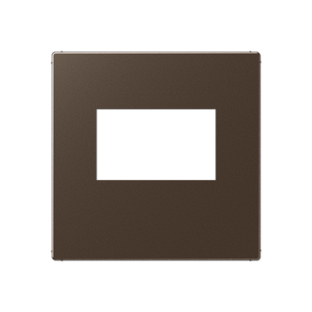 A500 Накладка для USB-зарядных устройств без видимого винта, термопласт, мокка, Jung A1569USBMO