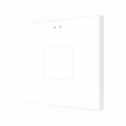 Выключатель сенсорный KNX Flat F1, 1-кнопочный, цвет белый
